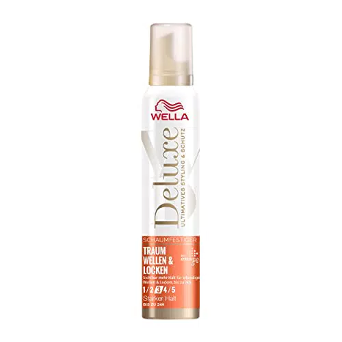 Wella Deluxe Dream Schiuma per Capelli - Rimbalzo e Definizione con Cheratina