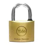 Yale Lucchetto in Ottone Y1100030080X con Arco Lungo e Doppio Sistema di Chiusura