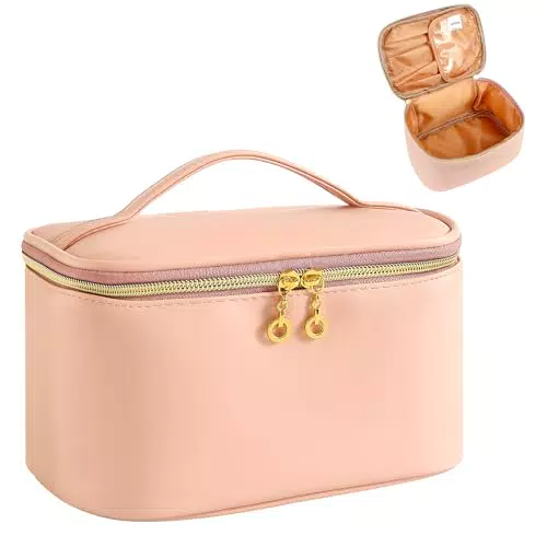 ZIOSINM Beauty Case da Viaggio Organizer per Trucchi e Pennelli