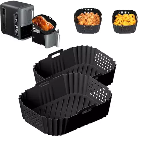 2 Pezzi Accessori Friggitrice ad Aria per Ninja Double Stack XL Stampo in silicone per friggitrice ad aria per SL400EU Foodi Max Dual Zone AF400EU