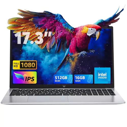 ACEMAGIC 17, 3 Pollici PC Portatile, 16GB DDR4 512GB SSD