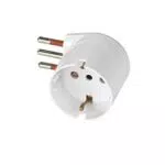 Adattatore Schuko 90° Salvaspazio
