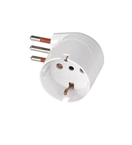 Adattatore Schuko 90° Salvaspazio