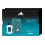 Adidas, Confezione Regalo Uomo Ice Dive Eau De Toilette 50 ml + Trousse Multiuso