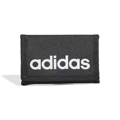 adidas Unisex - Adulto LINEAR WALLET, Black/White, One Size