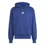 adidas Uomo Essentials FEELCOZY Fleece Hoodie, Dark Blue/White