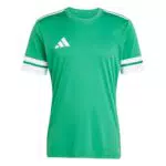 adidas Uomo SQUADRA25 Jersey Short Sleeve, Glory Grey/Team Navy Blue 2/Pure Ruby
