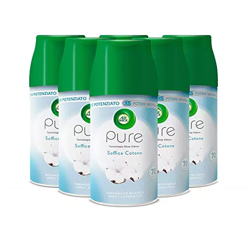 Airwick Freshmatic Ricariche Pure Soffice Cotone, Profumatore per Ambiente