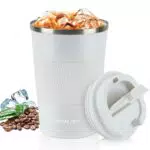 Aolieh Termos Caffè, Tazza Termica Viaggio, Tazza Termica Termos Caffè Tazza Viaggio Inossidabile da a Prova di Derdite Tazza Viaggio Riutilizzabile