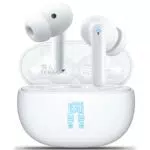 Aoslen Cuffie Bluetooth, Auricolari Bluetooth 5.3 con 4 Mic ENC Cancellazione Rumore Cuffiette Wireless In Ear HiFi Stereo 42Ore LED Display IPX7 Impermeabili Bianco