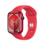 Apple Watch Series 9 GPS + Cellular 45mm Smartwatch con cassa in alluminio RED e Cinturino Sport RED - S/M. Fitness tracker