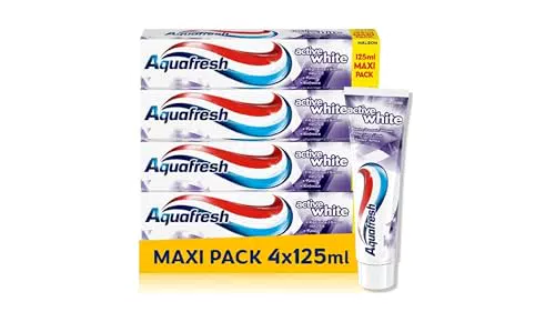 Aquafresh Active White Dentifricio Effetto Sbiancante al Fluoro