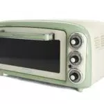 Ariete 979 Forno Elettrico di Design 18 Litri - Ideale per pizza da 30 cm - Doppio vetro - 1380 Watt - Acciaio Inox - Linea Vintage - Verde