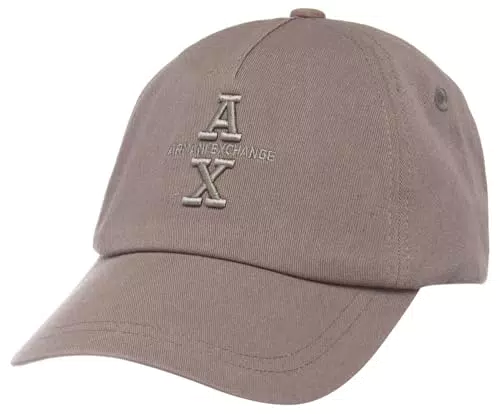 Armani Exchange The Grid, Logo Embossed, Sustainable Cappellino da Baseball