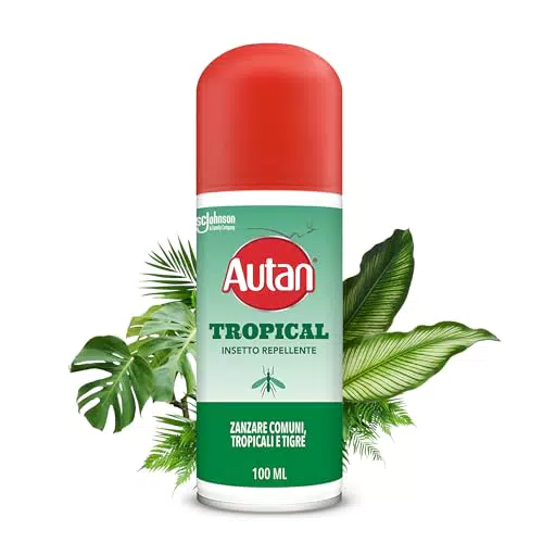 Autan Tropical Spray Secco, Spray Antizanzare Forte