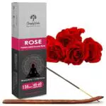 Bastoncini di incenso alla rosa Simply Vedic 250 grammi