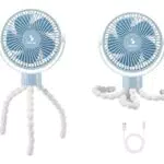 Beper P206VEN430 Ventilatore Usb con Gambe in Silicone Snodabili - Ventilatore da Passeggino