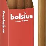 Bolsius Rustik - Candele a bastoncino, colore marrone chiaro