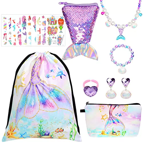 Borsa a Sirena con Coulisse con 18 Pezzi Accessorie