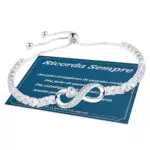 Bracciale Tennis Donna In Argento Regalo Da Donna Placcato Oro Bianco 16k Idee Di Gioielli Per Fidanzate