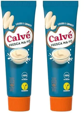 Calvé Maionese Fresca Ma-Yò, Formato 150 ml, con Yogurt Magro e il 55% in Meno di Grassi*