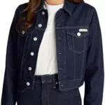 Calvin Klein Donna Giacca in Jeans 90’S Denim Jacket Cropped Fit