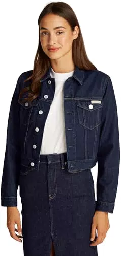 Calvin Klein Donna Giacca in Jeans 90’S Denim Jacket Cropped Fit