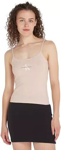 Calvin Klein Jeans Canotta Donna Strappy Tank Top Slim Fit