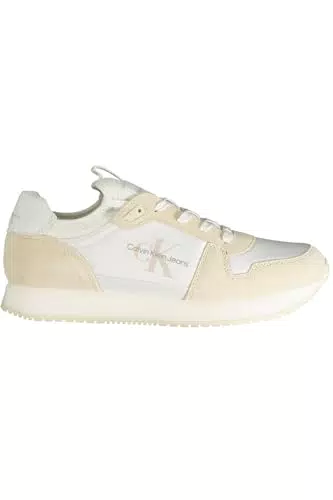 Calvin Klein Jeans Uomo Sneakers da Runner Nylon Leather Scarpe Sportive