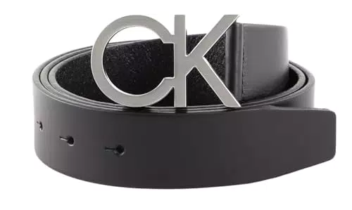 Calvin Klein Uomo CK BUCKLE BELT 35MM, Ck Black, 115