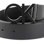 Calvin Klein Uomo CK BUCKLE BELT BLACK 35MM, Black, 100
