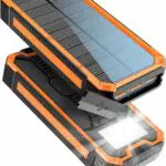 Caricabatterie Solare 20000mAh PD20W Power Bank Ricarica Rapida USB C Input & Output Caricatore Portatile Solar Powerbank per Smartphone tablet