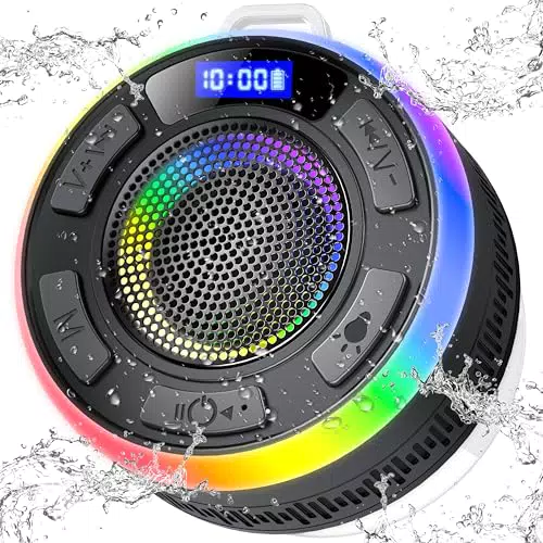 Cassa Bluetooth Portatile Potente IP7 Impermeabile Altoparlante Bluetooth con Ventosa