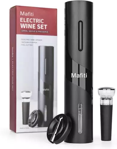 cavatappi elettrico per vino rosso, Apribottiglie elettrico con taglierino