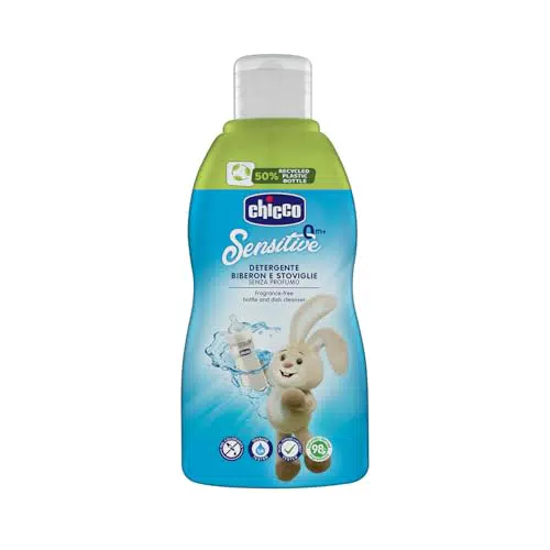 Chicco Detergente per Biberon, Ciucci e Stoviglie, senza Coloranti e Fragranze