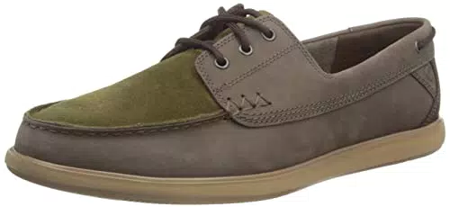 Clarks Bratton Boat, Scarpe da Barca Uomo, Nub Marrone Scuro