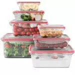 Classbach C-FHD 4008 K - Set di 7 contenitori in plastica con coperchio