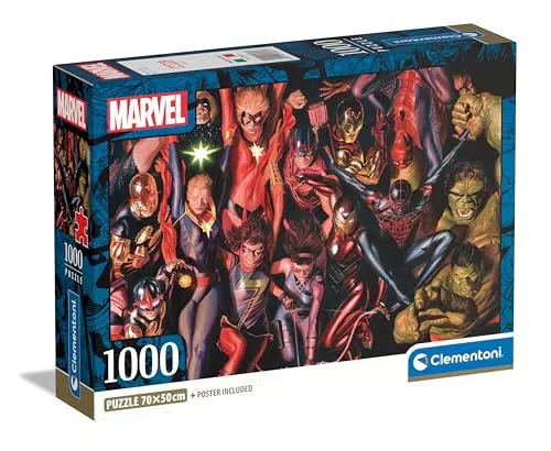 Clementoni Puzzle Marvel - 1000 Pezzi - Puzzle Adulti