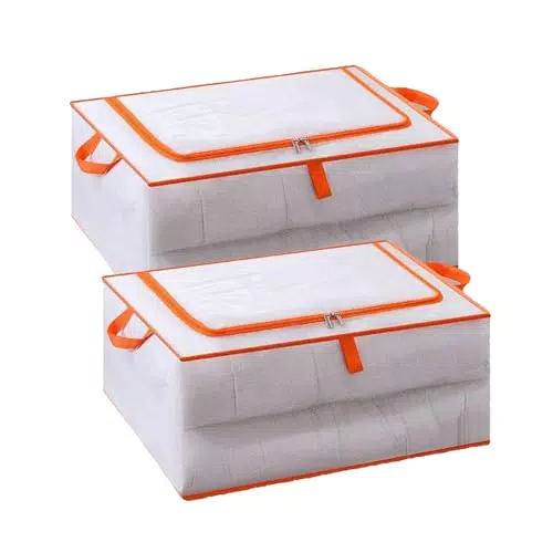 Contenitori Portaoggetti Sotto Il Letto, 2 Pezzi Borse Portaoggetti Trasparenti Per Vestiti Borsa Portaoggetti Per Maglione in Tessuto a Rete Borse Portaoggetti Per Vestiti Per Coperte