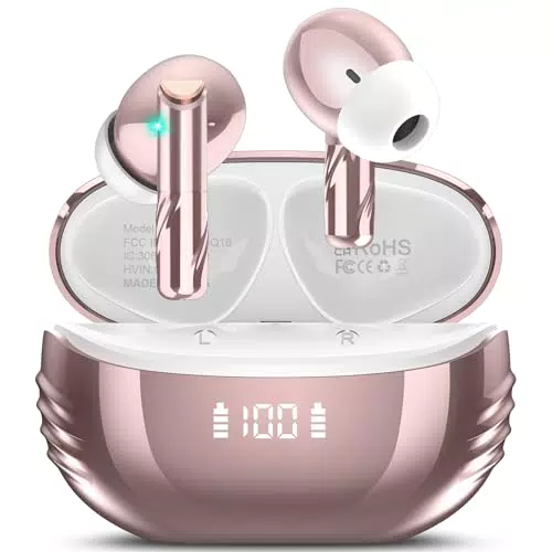 Conyat Cuffie Bluetooth, Auricolari Bluetooth 5.4 con Stereo Immersivo