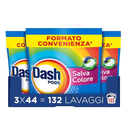 Dash Pods Detersivo In Capsule, 132 Lavaggi, Salva Colore