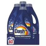 Dash Power Detersivo Liquido Lavatrice, 80 Lavaggi, Extra Smacchiante