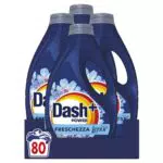 Dash Power Detersivo Liquido Lavatrice, 80 Lavaggi, Freschezza Di Lenor
