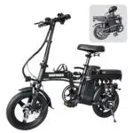 DEEPOWER Bicicletta elettrica pieghevole, bicicletta elettrica