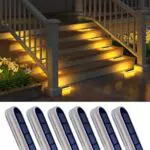 DetarZinLED Luci Solari Esterno, Luce Solare LED Esterno IP68 Impermeabili con On/Off Automatico luci Solari per Deck