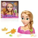 Disney Princess Rapunzel Styling Head, Blonde Hair, 10 Piece Pretend Play Set