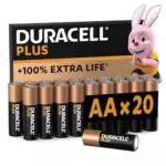 Duracell Batterie Plus AA, Pile Alcaline 1.5V, Fino al 100% di extra durata