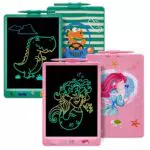 DYNASONIC Tavoletta di scrittura LCD a colori da 10 pollici per bambini. Lavagna magnetica per disegnare. Giocattolo educativo. Regalo per bambini