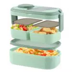 Dzmuero Portapranzo Adulti, Porta Pranzo, 1100ml Lunch Box con Scomparti
