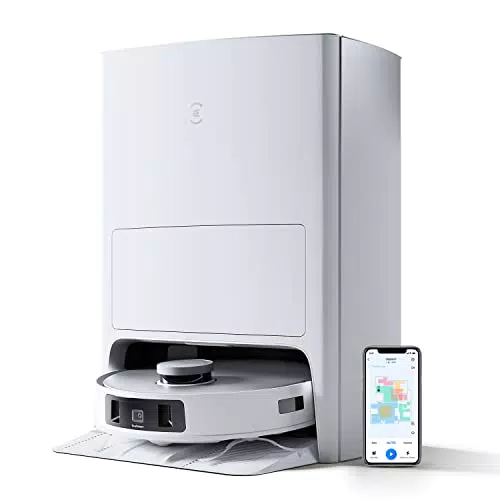 ECOVACS DEEBOT T20 OMNI Robot Aspirapolvere Lavapavimenti 6000Pa con Stazione Svuota Polvere e Pulizia Sollevamento Automatico Moci